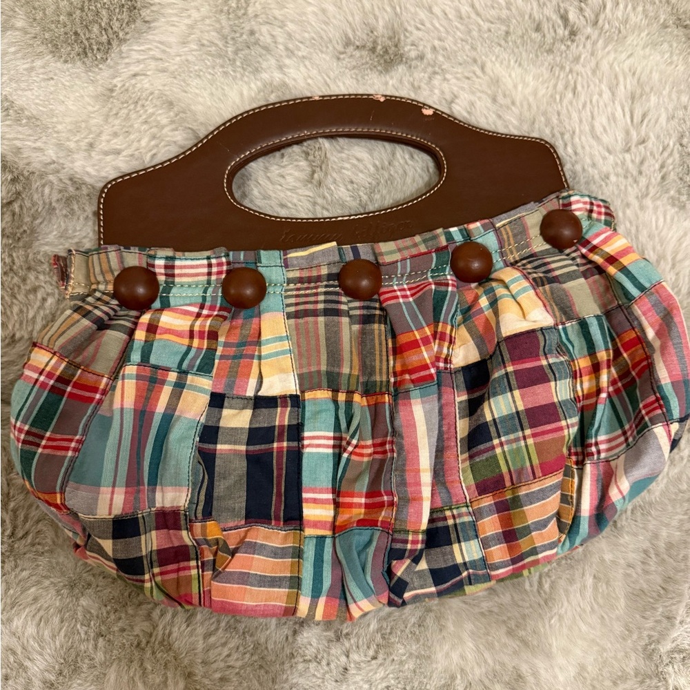 Tommy Hilfiger Plaid Patchwork Women's Bag